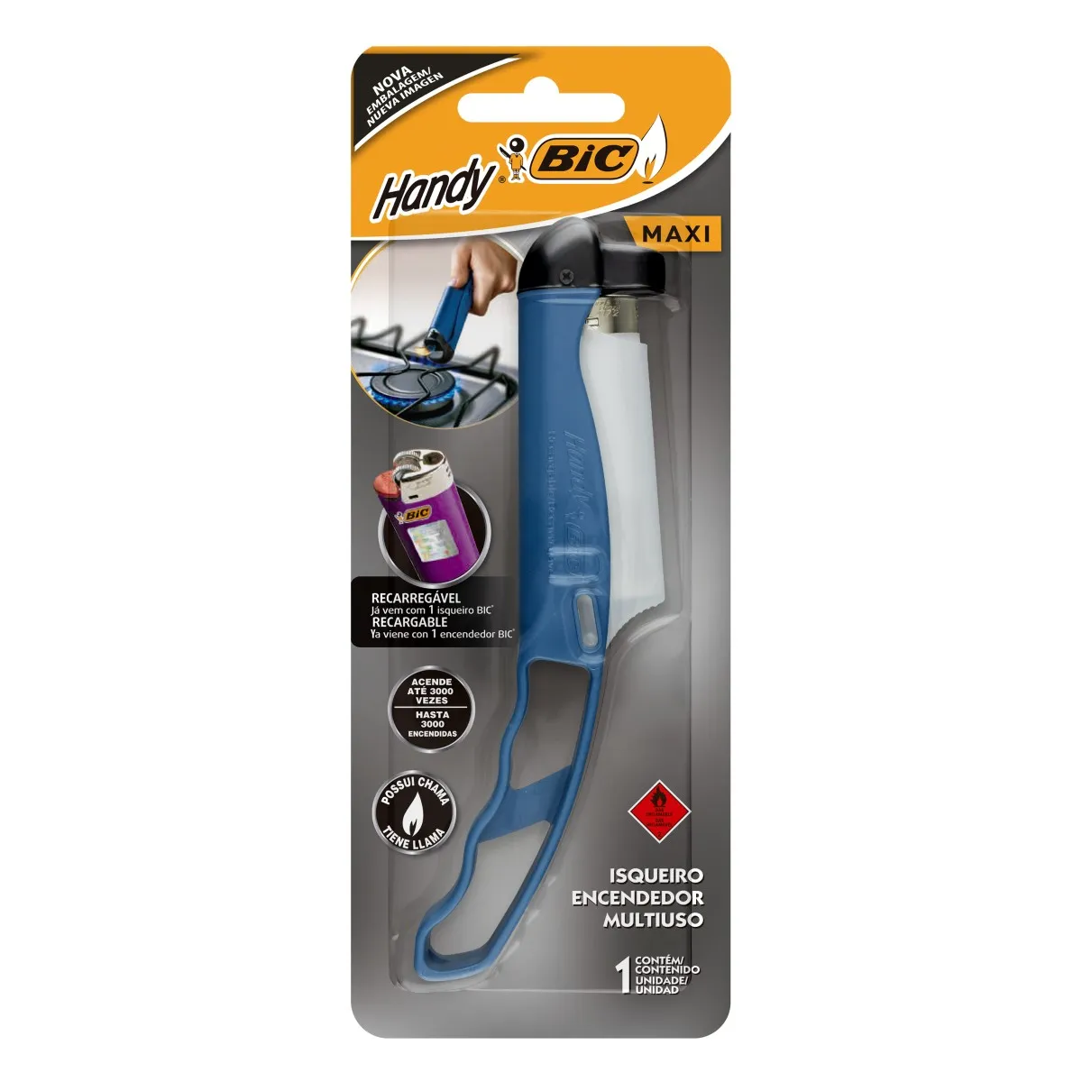 Isqueiro Acendedor Multiuso Handy 1600 Bic