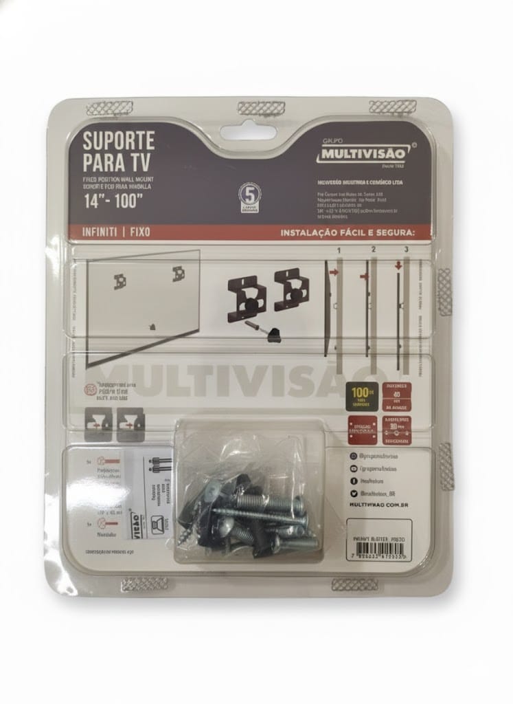 Suporte Para TV fixo 14 a 100 Polegadas  ...