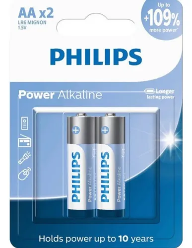 Pilha Alcalina Pequena AA x2 Com Duas Un ...