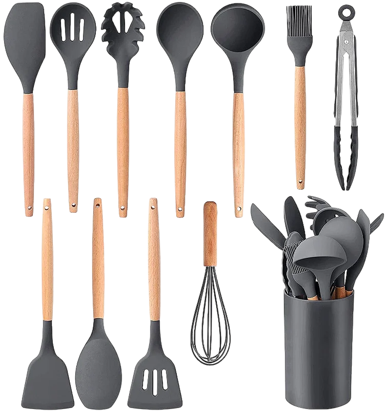 Kit Utensílios Para Cozinha 12 Peças Sil ...
